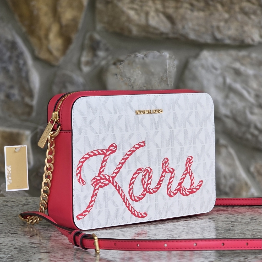 Michael Kors Jet Set Logo Large Crossbody
